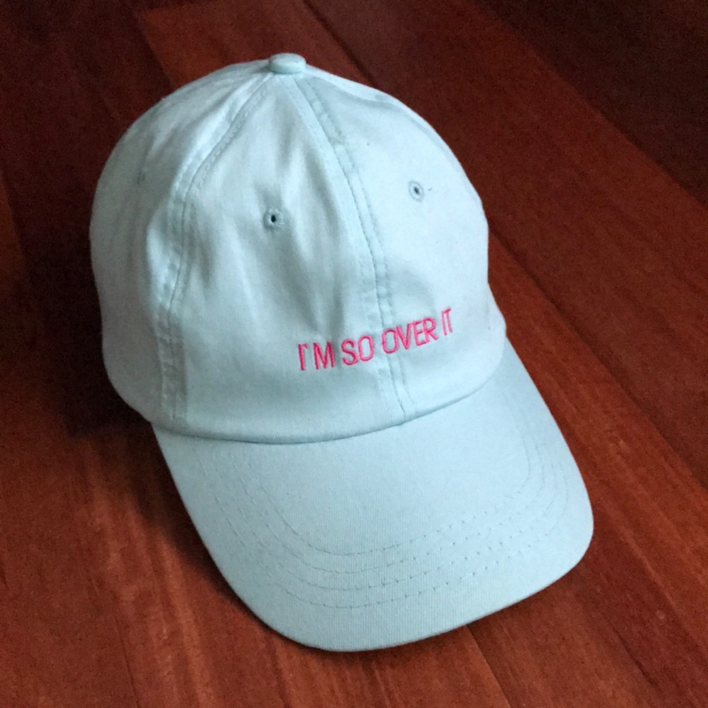 I’m So Over It Hat Unisex Men Women Back Velcro